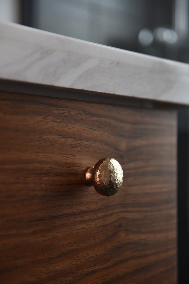 復古錘紋蘑菇造型  黃銅拉手  抽屜衣櫃門把手 多個裝 - 其他 - 铜/黄铜 