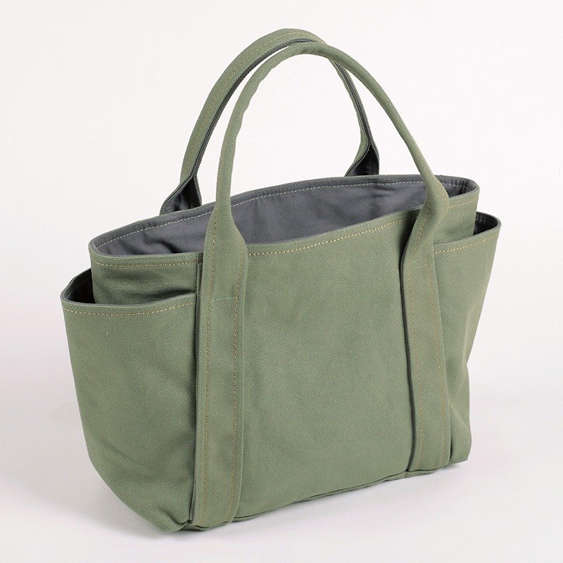 万用手提包-叶绿色(小型) - 手提包/手提袋 - 棉．麻 绿色