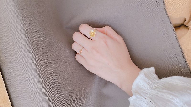 手工黄铜戒指/活动式 - 戒指 - 铜/黄铜 金色