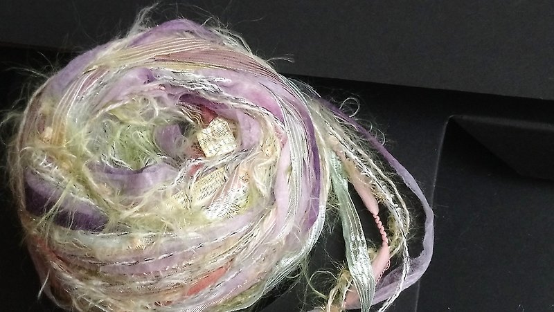 日本混合纱线　100厘米 - 编织/刺绣/羊毛毡/裁缝 - 聚酯纤维 紫色