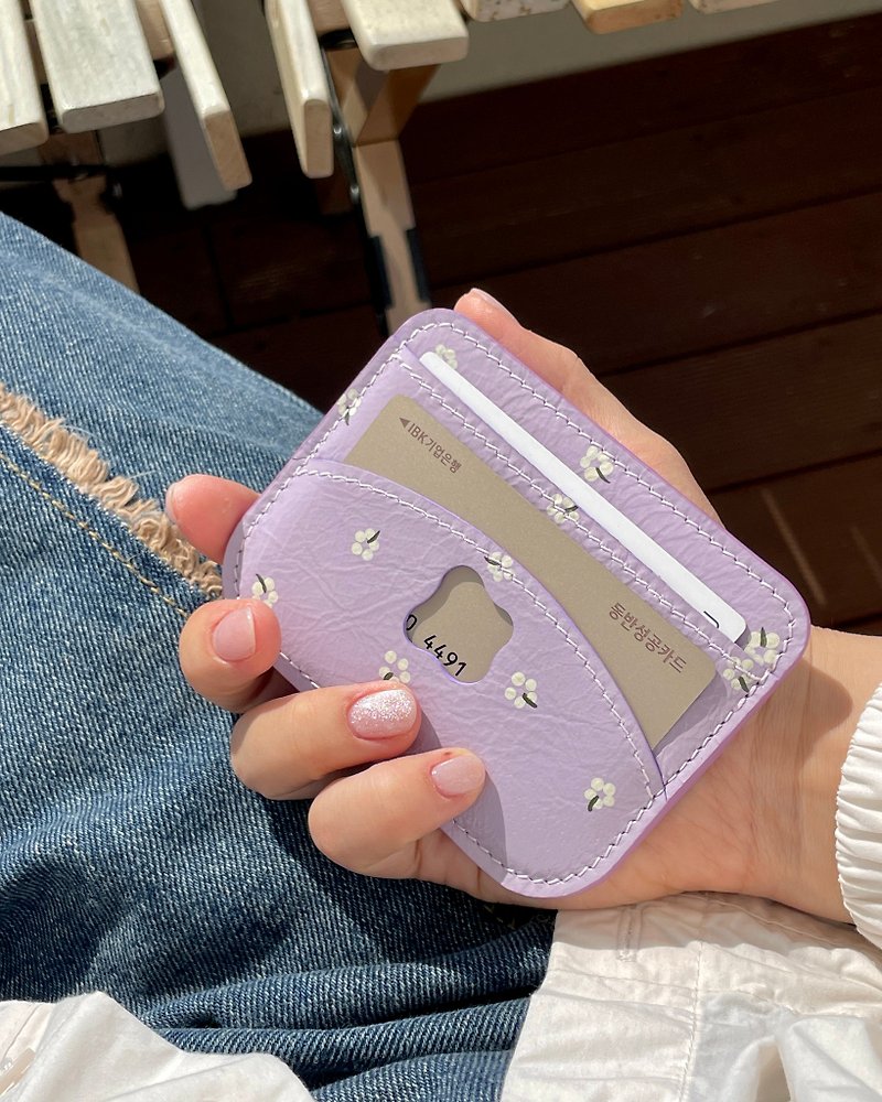 流动钱包 - 皮夹/钱包 - 真皮 紫色