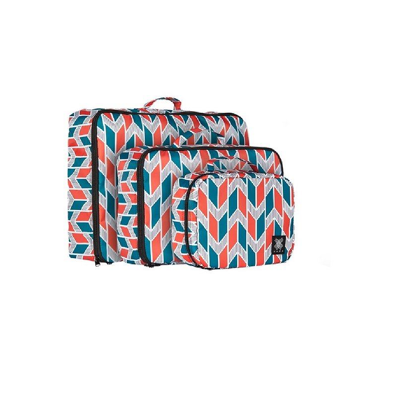 休闲 礼物 旅行(一套三件) 防泼水轻便旅行收纳袋 旅行包- Oslo - 化妆包/杂物包 - 聚酯纤维 多色