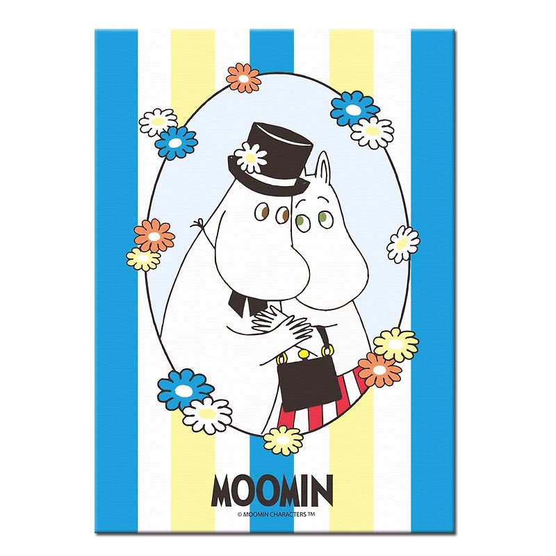 Moomin授权-无框画(70*70cm/60*80cm) - 墙贴/壁贴 - 棉．麻 蓝色