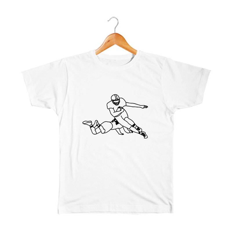 アメフト #9 キッズTシャツ - 童装上衣 - 棉．麻 白色