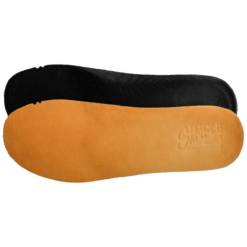 Simple Sample Shoes 透染牛皮透气鞋垫 - 鞋垫/周边 - 真皮 橘色