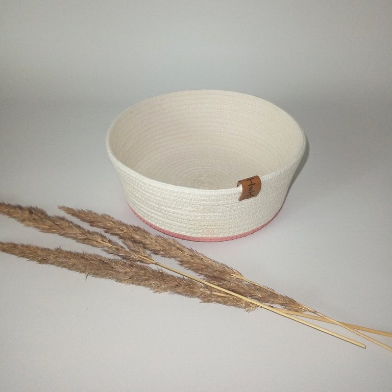 Cotton storage basket - 收纳用品 - 棉．麻 白色