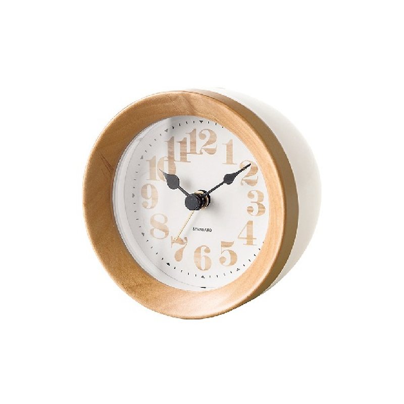 Machecl- 圆形造型闹钟(白) - 时钟/闹钟 - 木头 白色