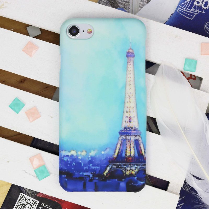 巴黎铁塔埃菲尔铁塔磨砂手机壳iPhone XS X 8 Plus Galaxy S9 C9 - 手机壳/手机套 - 塑料 多色