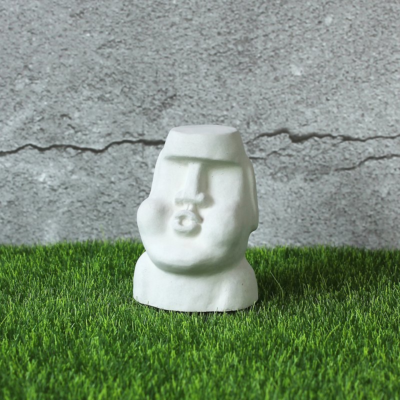 水泥摩艾 Moai－吹气小摩艾 - 玩偶/公仔 - 水泥 灰色