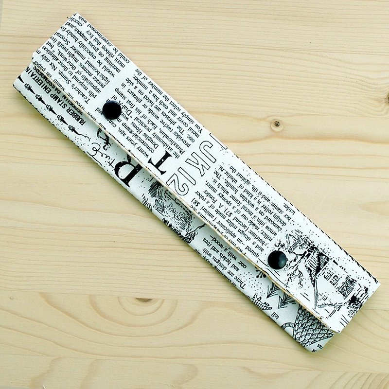 布报纸筷袋筷子组 - 筷子/筷架 - 棉．麻 黑色