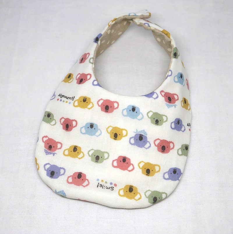 Japanese Handmade 8-layer-gauze Baby Bib - 围嘴/口水巾 - 纸 多色