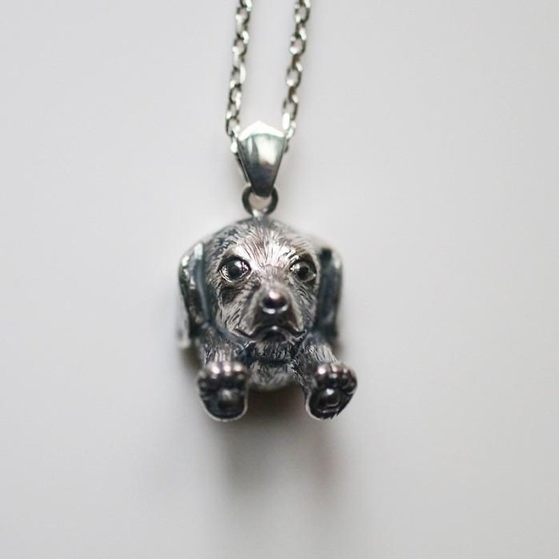ダックスフントの犬ネックレス - 项链 - 其他金属 