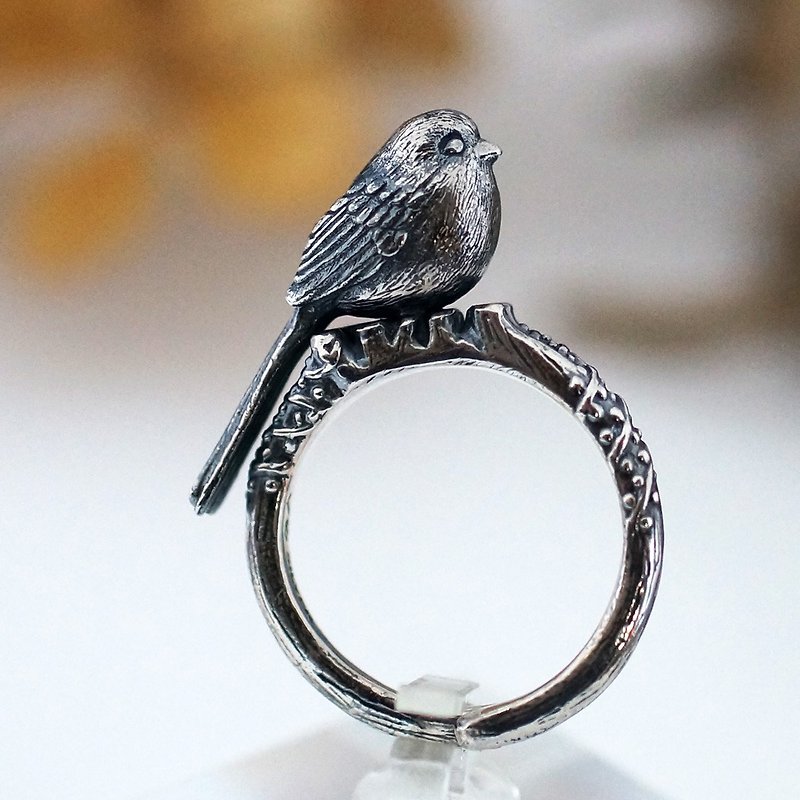 シマエナガのリング - 戒指 - 其他金属 银色