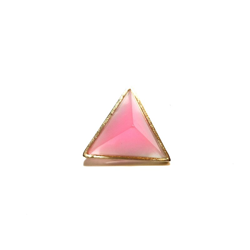 PRISMイヤリング片耳　ゴールド・ピンククリア - 耳环/耳夹 - 其他金属 绿色
