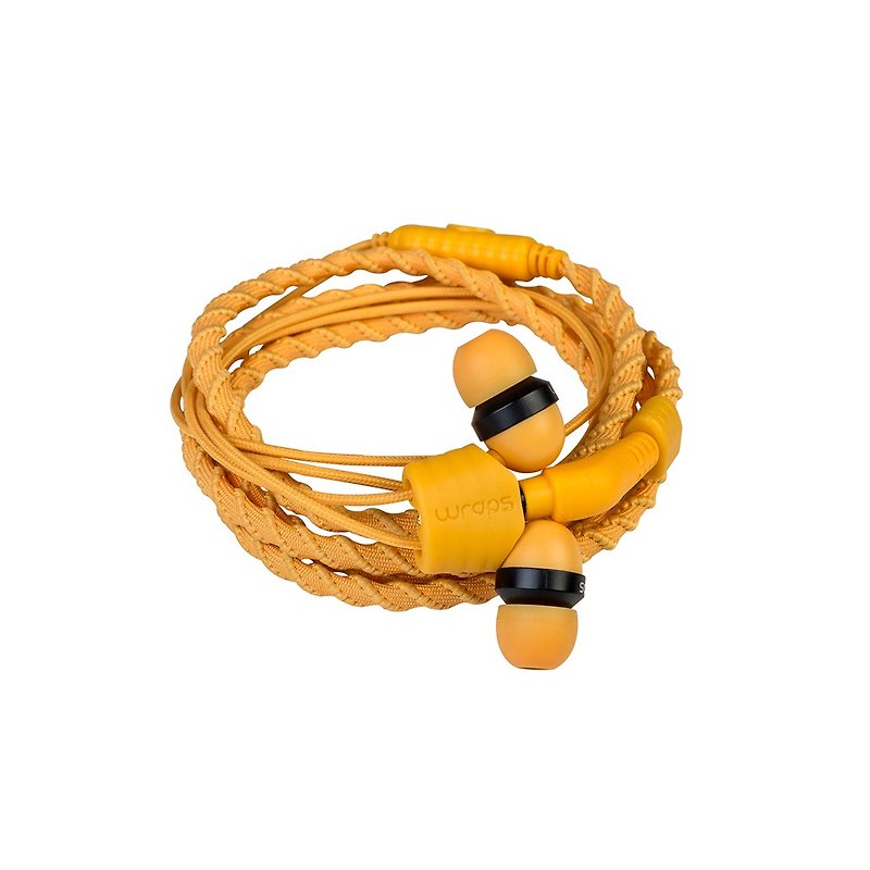 英国 Wraps【Talk】经典编织手环耳机 - 通话式 黄 - 耳机 - 聚酯纤维 黄色