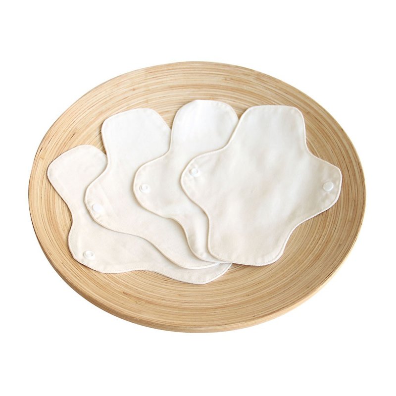布卫生护垫组(4片) - 生理用品 - 棉．麻 白色