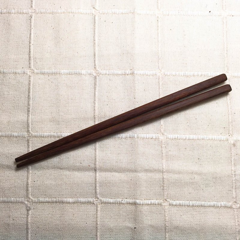 台式复古手工木筷-外带尺寸 - 筷子/筷架 - 木头 咖啡色