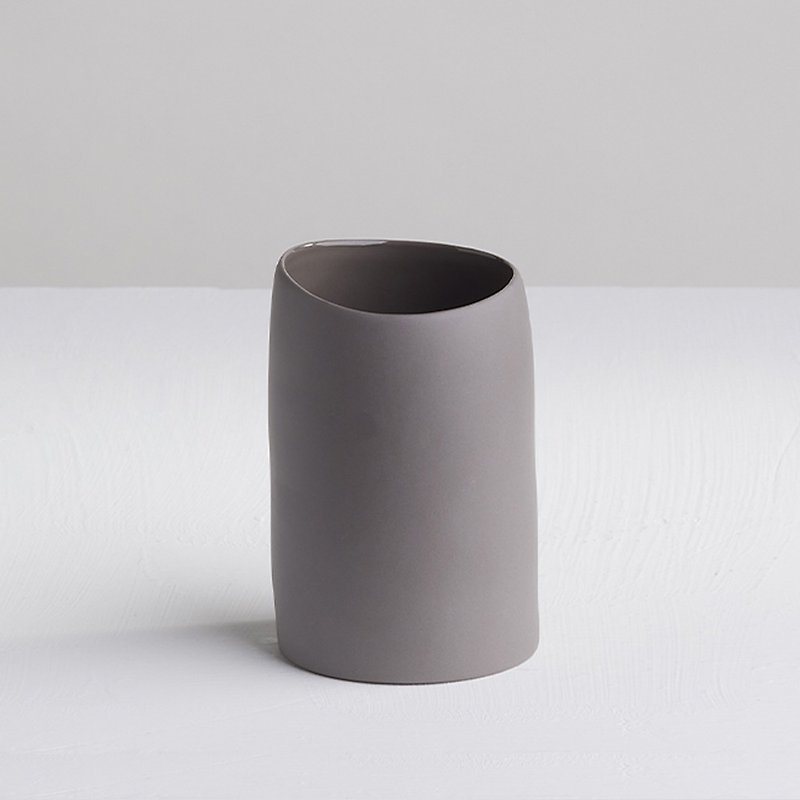 【3,co】水波水杯 - 灰 - 茶具/茶杯 - 瓷 灰色