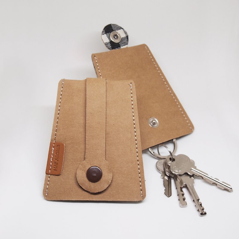Denim Jeans Tag - Key Holder, Keychain - 钥匙链/钥匙包 - 其他材质 卡其色