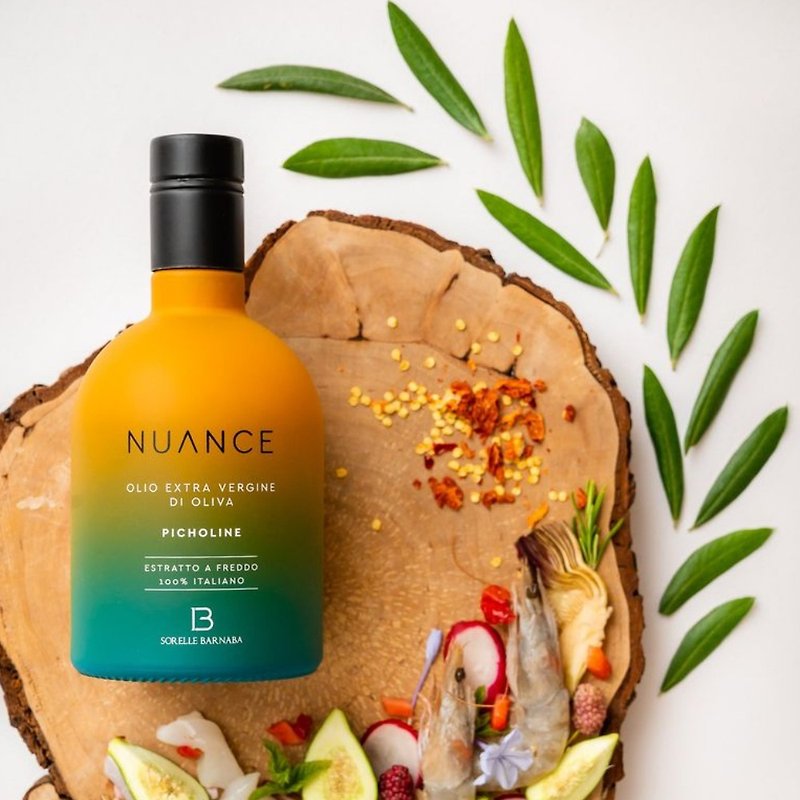 (预购)Nuance特级初榨橄榄油意大利巴纳巴姊妹庄园100%Picholine - 酱料/调味料 - 玻璃 黄色