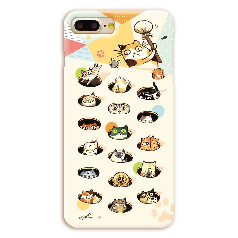 (现货) afu插画手机壳- iPhone7Plus/7sPlus - 喵星人敲敲日常 - 手机壳/手机套 - 塑料 黄色
