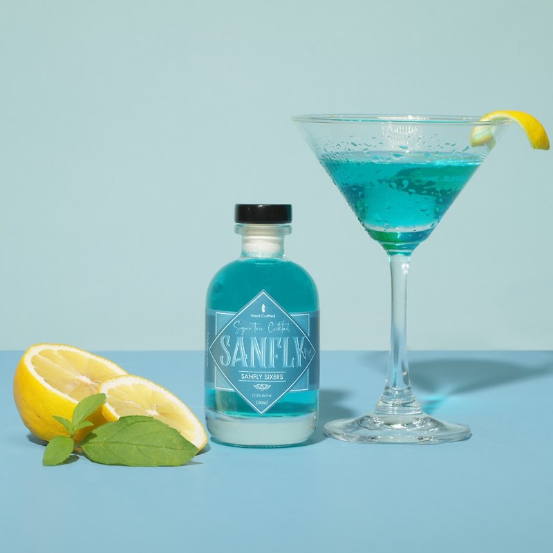 SANFLY SIXERS | 17.5度酒精 | 110 mL - 酒类 - 玻璃 蓝色