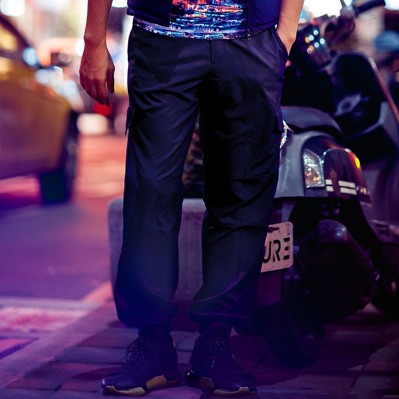Ultra-Light多口袋机能工作裤 (黑色) - 男士长裤 - 其他材质 黑色