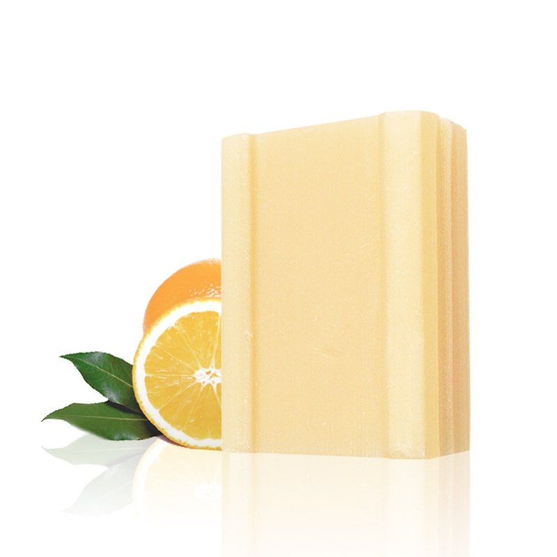 【台湾茶抠】橘子衣物去污洁白皂 - 有效洁净 不伤害玉手 100gx5入 - 肥皂/手工皂 - 其他材质 橘色