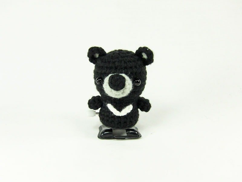 黑熊-玩具-摆饰 - 钥匙链/钥匙包 - 聚酯纤维 黑色