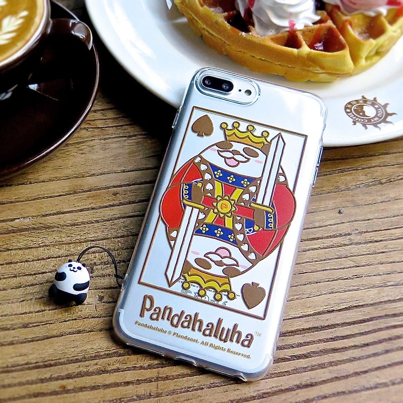 Pandahaluha Design. 熊貓. TPU軟膠透明手機殼(iphone7/8 Plus) - 手机壳/手机套 - 硅胶 透明