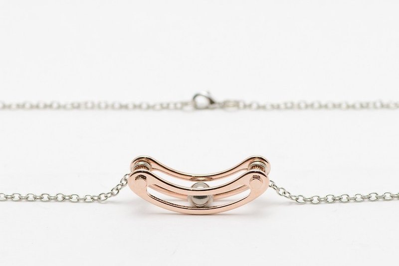 Curve Pinball Necklace 钢珠轨道项链 - 项链 - 其他金属 金色