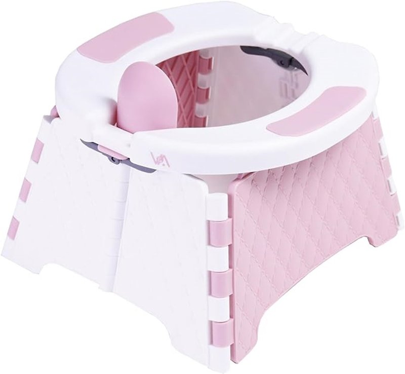 折叠式便携儿童训练厕所 - 粉红色 (附20个防臭处理袋) - 其他 - 其他材质 粉红色