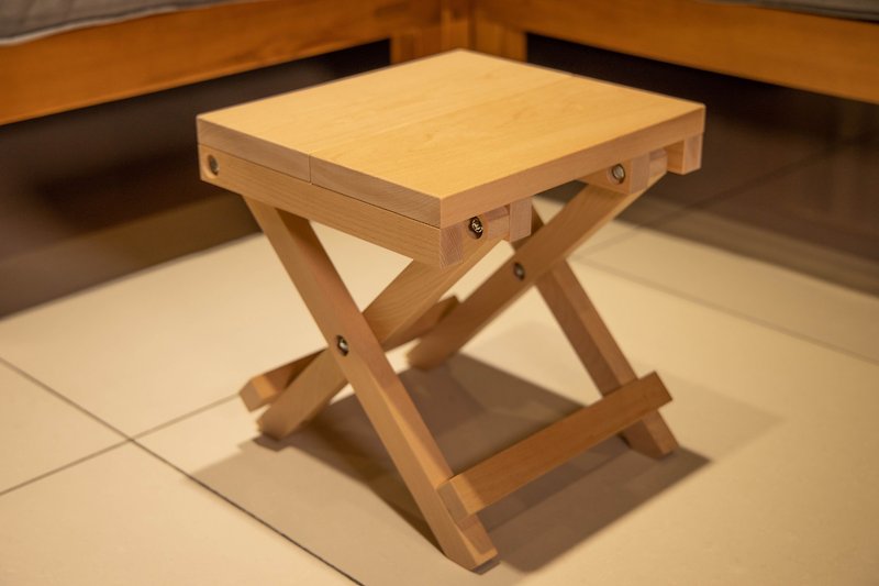 【新品】折叠小板凳 丨接单订制 - 椅子/沙发 - 木头 咖啡色