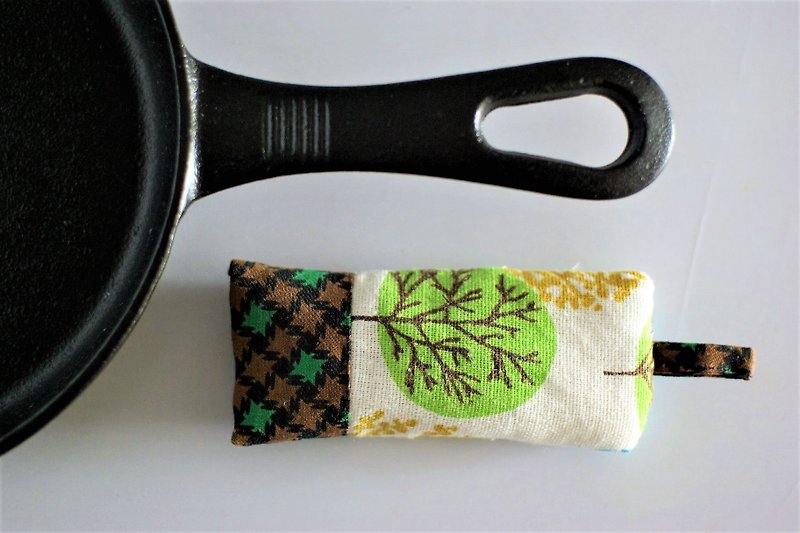 锅柄隔热套 (小森林) - 餐垫/桌巾 - 棉．麻 绿色