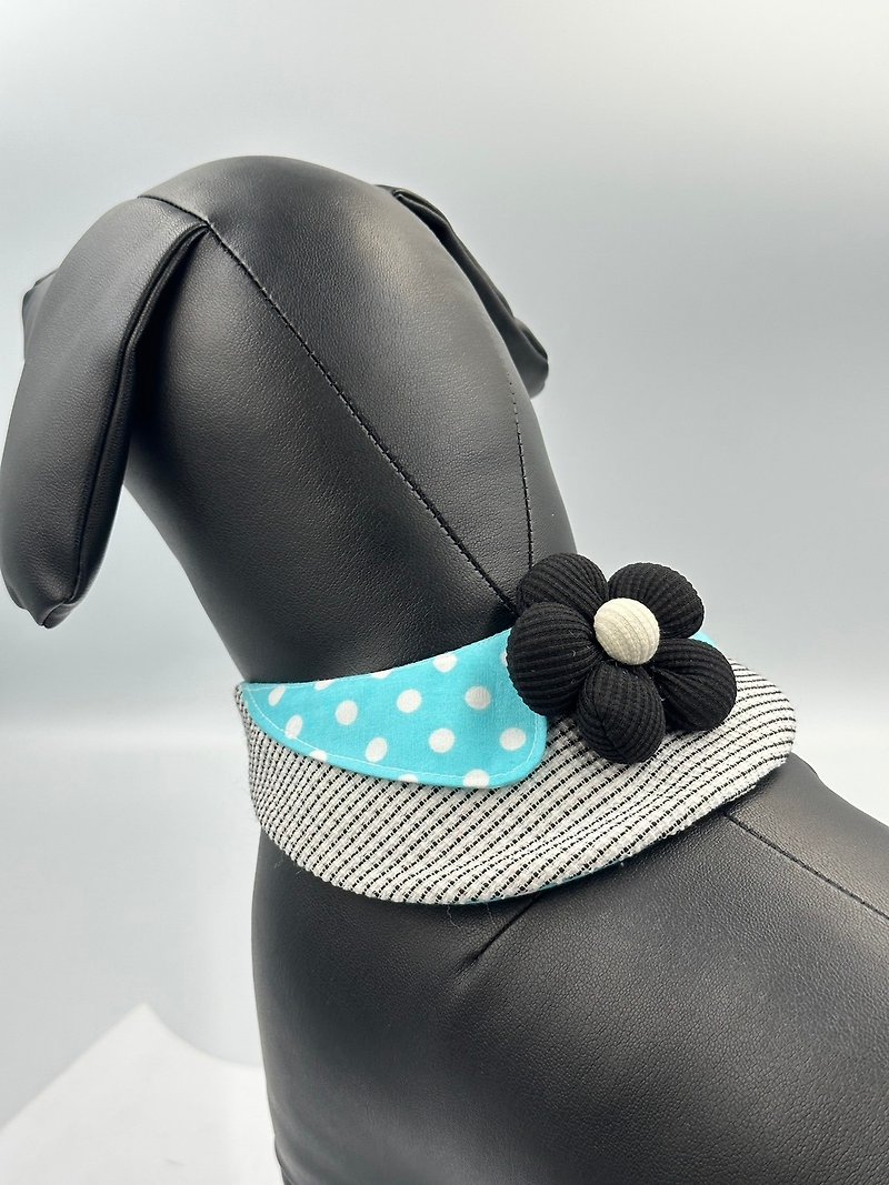 原创设计宠物小香风手作领巾- 适合中小型 - 订制抱枕/饰品 - 棉．麻 黑色