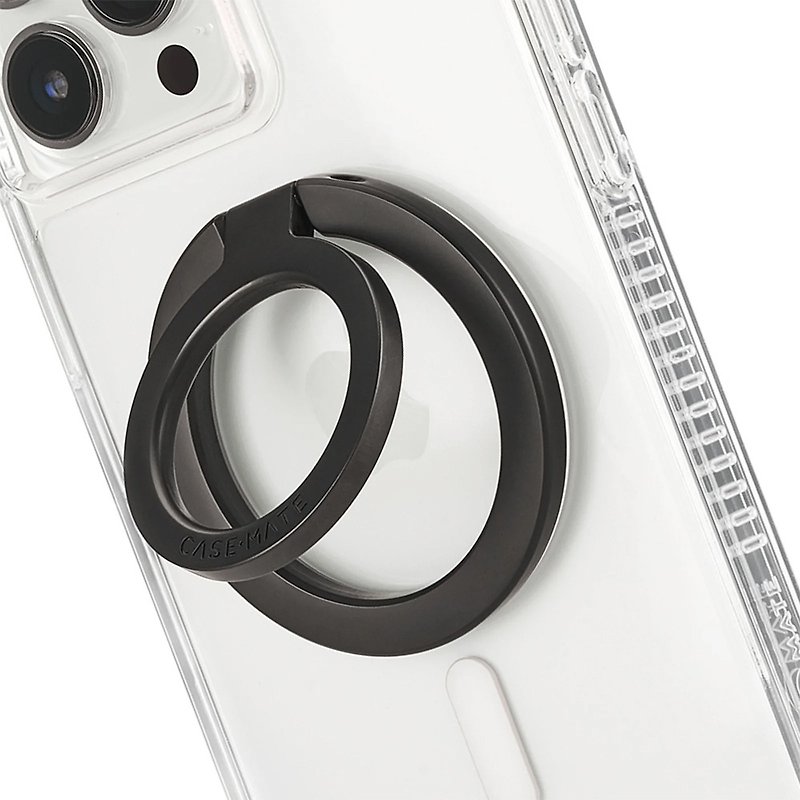 美国 CASE-MATE 美型 MagSafe 磁吸扣环立架 - 消光黑 - 手机配件 - 其他材质 