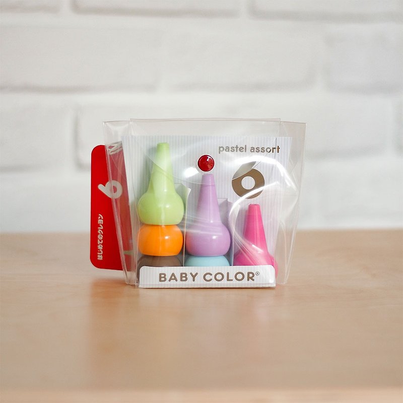 【AOZORA】日本BabyColor儿童安全积木蜡笔 (6色-马卡龙) - 玩具/玩偶 - 颜料 多色