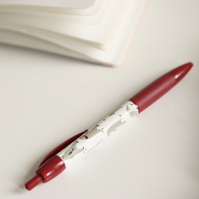 年历好朋友-0.38 中性原子笔-11 欢喜熊(红色),E2D29885 - 圆珠笔/中性笔 - 塑料 红色
