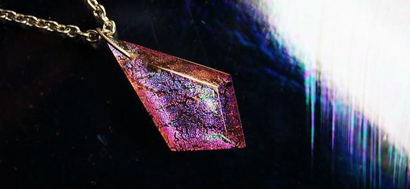 【受注制作】 Multicolor diamond - 项链 - 其他金属 