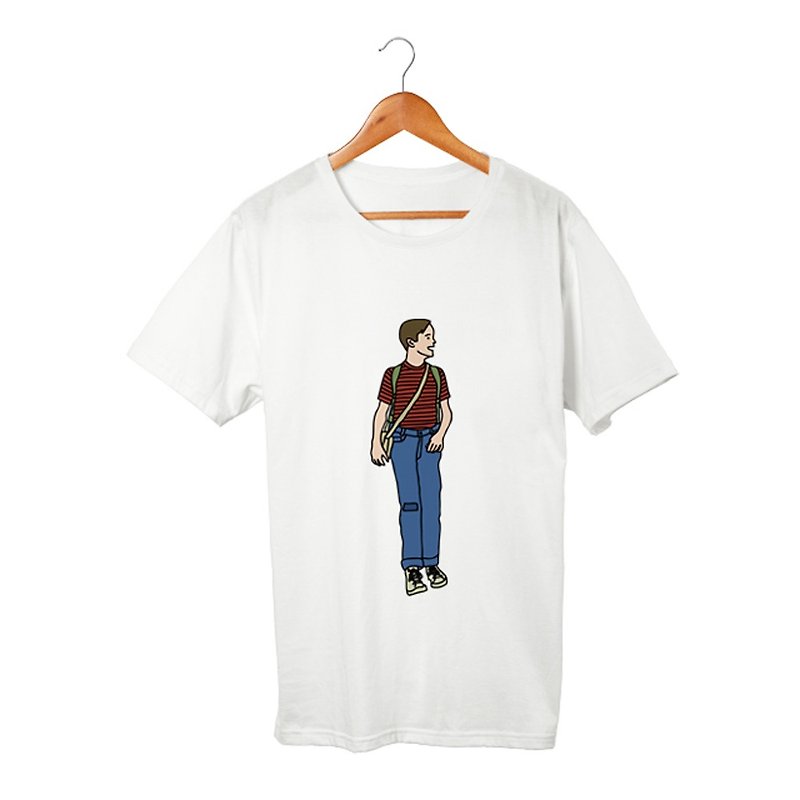 Gordie Tシャツ - 男装上衣/T 恤 - 棉．麻 白色