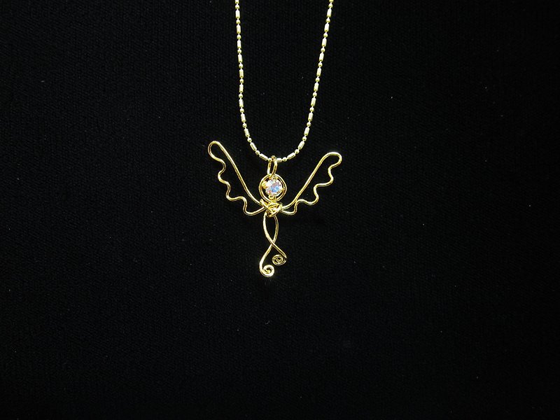 【魂之翼】-天使/精灵/翅膀/施华洛世奇水晶项链 - 项链 - 其他金属 