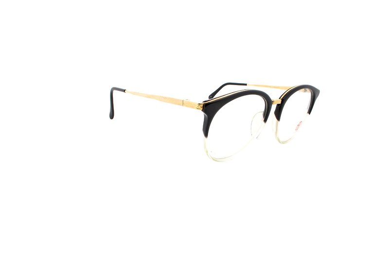 可加购平光/度数镜片 亚兰德伦 Alain Delon 2870 80年代古董眼镜 - 眼镜/眼镜框 - 塑料 黑色