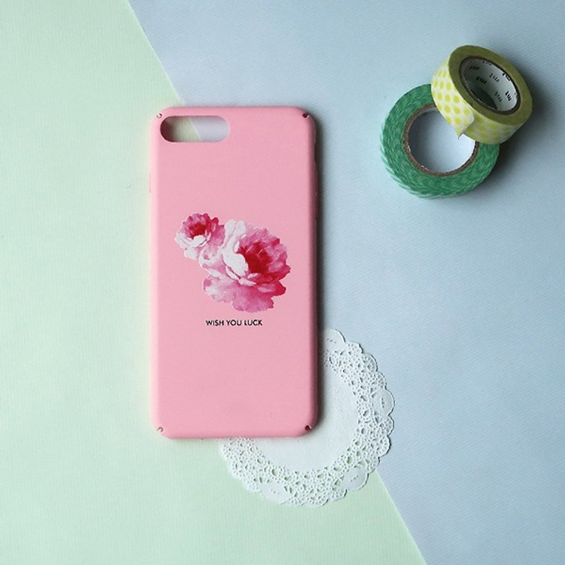 iPhone系列 花漾粉色牡丹手机壳 /保护套 - 其他 - 塑料 粉红色