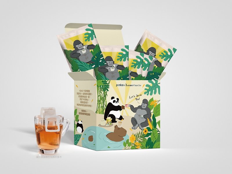 金刚猩猩 滤挂式果香老铁观音茶包 台北市立动物园联名Taipei Zoo - 茶 - 其他材质 