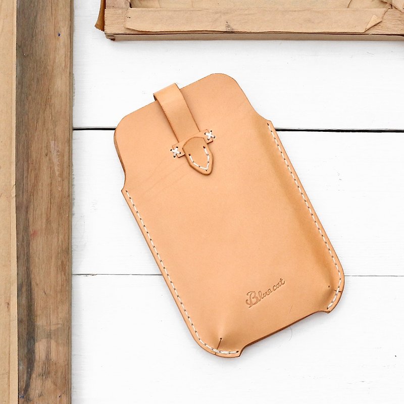 Rustic iPhone手机套－装手机壳用∣博斯克梨黄植鞣牛皮革∣多色 - 手机壳/手机套 - 真皮 橘色