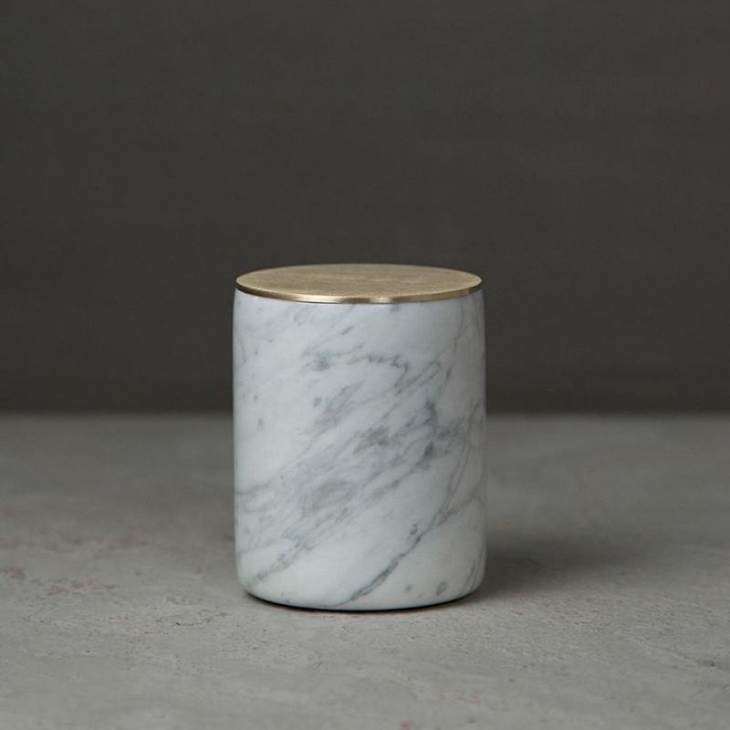大理石 置物桶 - 摆饰 - 其他材质 白色