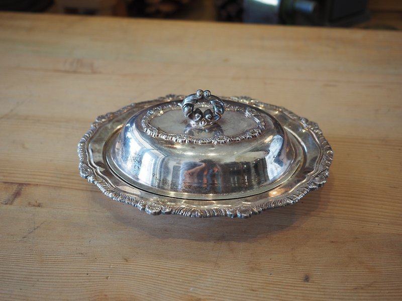 英国早期镀银起士盘两件组 - 浅碟/小碟子 - 其他金属 银色