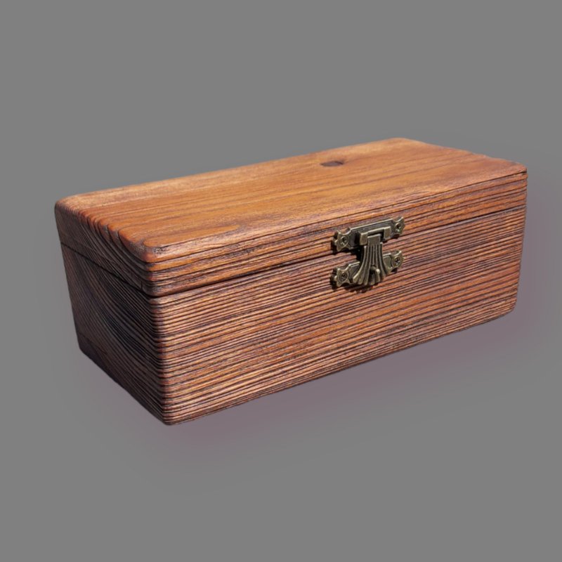 Wood keepsake/trinket box. Jewelry box. - 收纳用品 - 木头 咖啡色