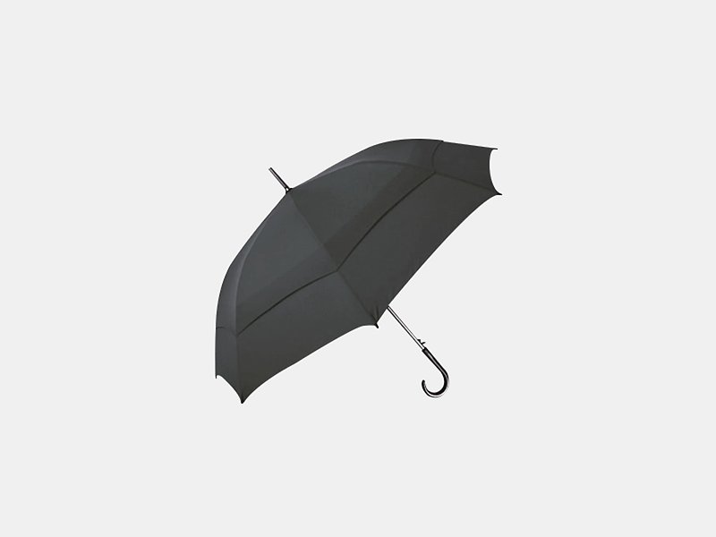 Unipapa X 嘉云制伞 双层抗风直骨伞 27寸 - 雨伞/雨衣 - 防水材质 黑色