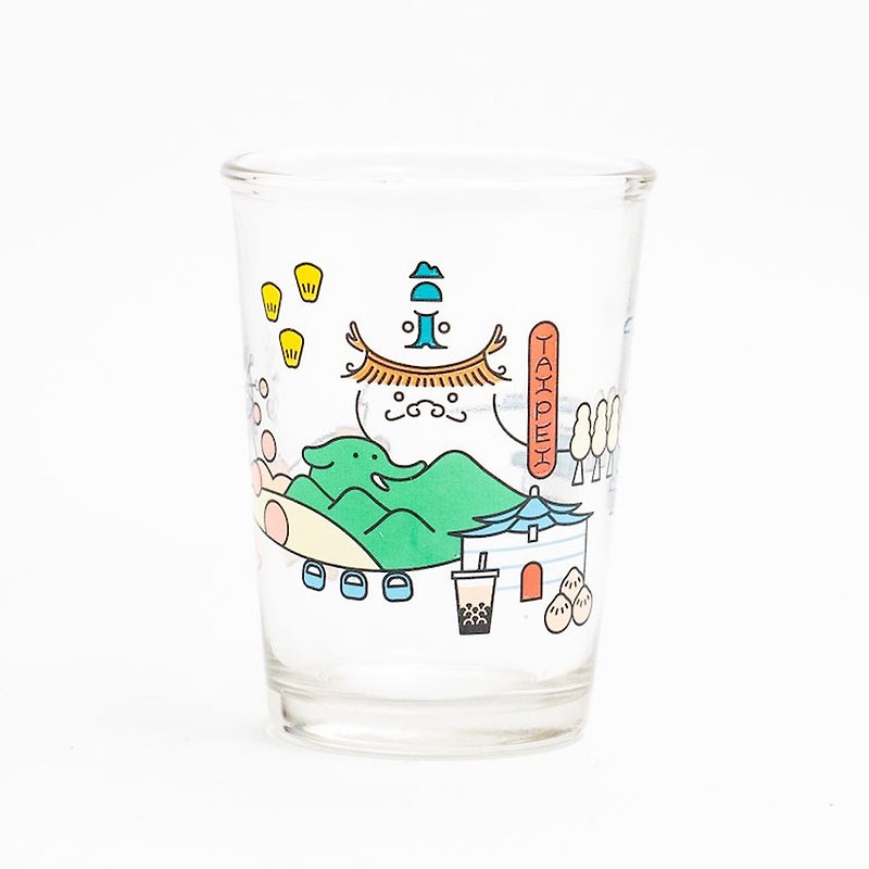 台湾城市纪念啤酒杯/玻璃杯(台北特别款) 台湾纪念品/礼物 - 杯子 - 玻璃 多色